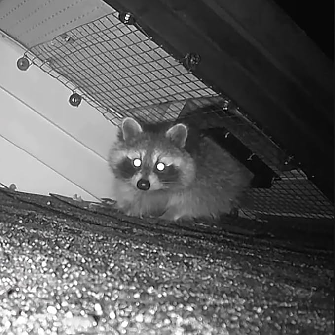 Raccoon One Way Eviction Door - Raccoon Trap Contactless Excluder for Outdoor Spaces Like Attics, Chimneys & Under Decks. Fast Results, Easy DIY Installation Large