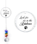 GIFTELIX Pet Memorial Suncatcher - Pet Memorial Gift - Dog Cat Loss Sympathy Gift - Rainbow Crystal Prism - Bereavement Keepsake - Daily Remembrance - Suncatcher Ornament