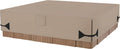 iBirdie Outdoor Waterproof Hot Tub Cover 83 x 83 inch fit 82 x 82 or 81 x 81 or 80 x 80 Square SPA 600D Heavy Duty Weatherproof Cover Protectors Protective Cap, Brown