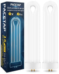 2 Pack Replacement Bulbs FUL15W BL with 4 Pin Base, U Shaped Lamp Tube Compatible for Flowtron BK-15D, for Stinger FP15, for TZ15, for BB-15WHT, Indoor Outdoor 15W U Shape Light Bulbs for T6 T8 T9