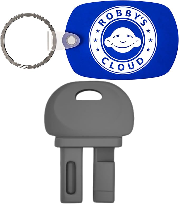 Key for EZ Klean Rat Bait Stations and Exterminators Choice Bait Boxes - Mouse Bait Station Key Compatible with FBS Fly Bait Stations and EZ Klean Bait Stations - with Robby’s Cloud Keychain (1 Pack)