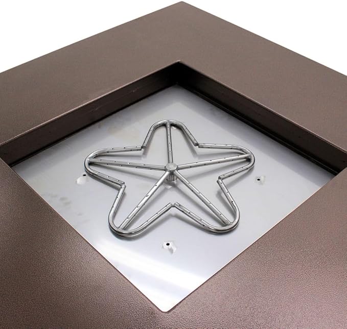 Washington Match Lit Gas Fire Pit Table, Copper Vein (WASHINGTON-MLK-49-CV)