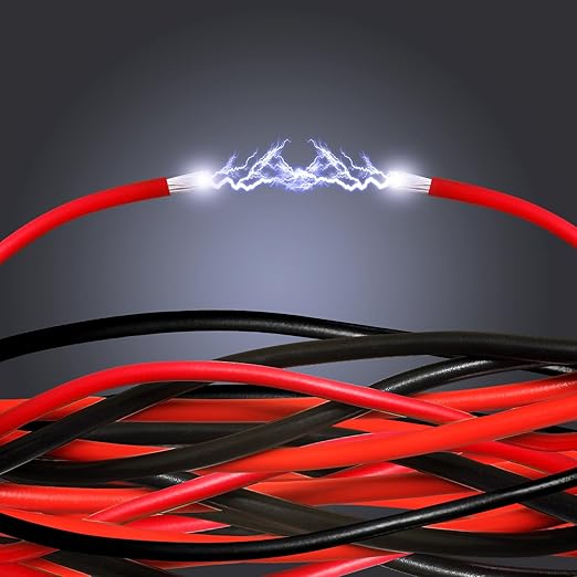 2 Gauge Wire - iGreely 10 FT Red & 10 FT Black 2 Gauge Tinned Copper Electrical Wire Cable for Car Automotive Trailer Marine Boat Harness Wiring 2AWG 10Ft