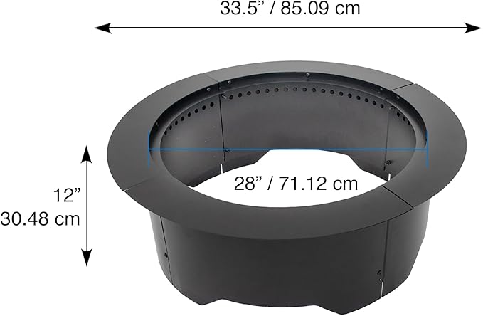Blue Sky Outdoor Living 28" Round Smokeless Fire Ring Insert