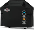 Grillman Grill Cover, BBQ Outdoor Grill Covers, Charcoal, Gas Grills, Waterproof, Rip-Proof, Weather-Resistant, Anti-UV, Barbecue Cover for Weber, Genesis, Charbroil, Nexgrill, etc (Black, 58 Inch)
