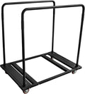Folding Table Cart Rack for 60" Round Tables, Heavy Duty Table Desk Trolley with Steel Frame & Rolling Casters, Party Event Hotel Furniture 10 Table Capacity,45.3 X 45.3 X 29.1