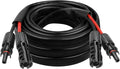 8AWG Solar Cable - 15FT Solar Panel Extension Cord 8 Gauge PV Wire with Flame Retardant Protective Sleeving Female & Male Waterproof Connector for RV, Photovoltaic Systems, Solar Panels (15 Feet)