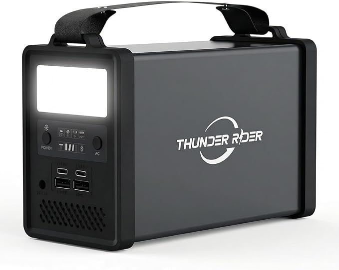 Portable Power Station 300W, 299Wh Solar Generator with 4.38lbs Ultralight Design, Pure Sine Wave AC Outlet Backup Lithium Battery for CPAP Camping RV Home Emergency