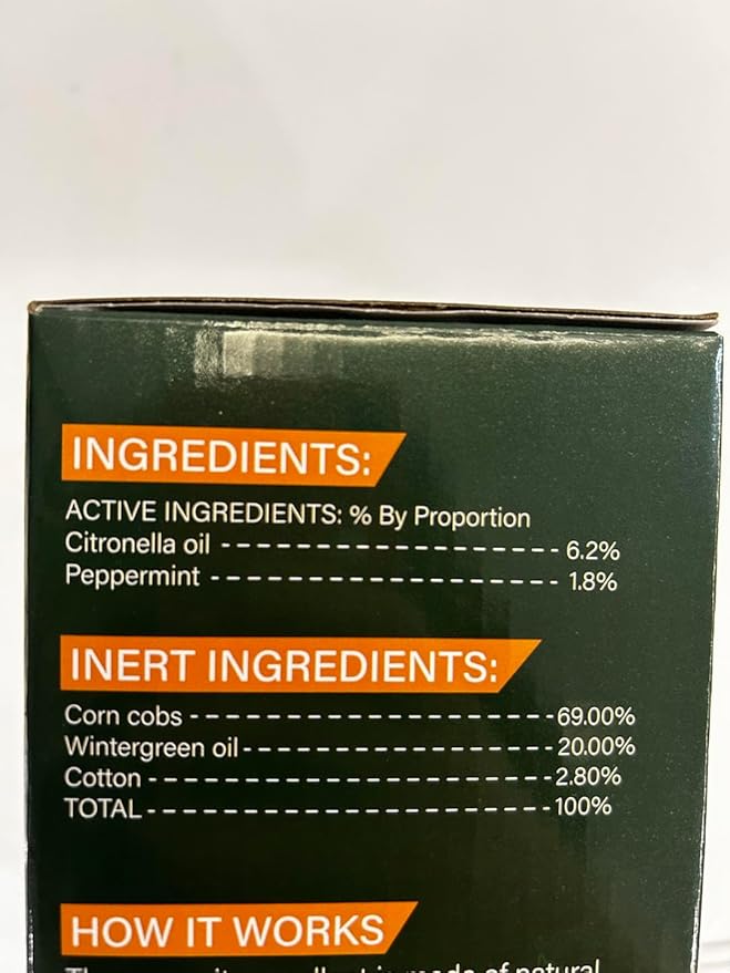 24 Pack Mosquito Repellent Outdoor Patio - Indoor Outdoor Mosquito Repellant for Yard Home Patio Travel Camping, Front Door Mosquito Repellent Balls Keep Mosquitoes Away from Door Patio