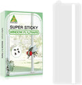 60 Pack Window Fly Traps, Clear Sticky Insect Catchers for Windows, Non-Toxic, Odorless, Waterproof Bug Trap for Fruit Flies, Gnats, House Flies & More – Indoor/Outdoor Insect Control Solution