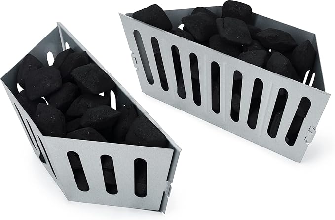 Stanbroil Charcoal Grill Basket - Set of 2 Barbecue Grilling Charcoal Holder Replacement for Weber 22" and 26" Charcoal Grills