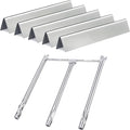 Gassaf 15.3inch Flavorizer bars and 18inch Burner Tube Set Replace for Weber Spirit 300 Series Spirit E310, E320, S310 S320, Part kit Replace for Weber 7636 69787