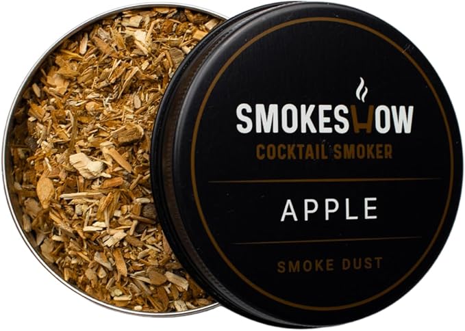 Wood Chips for Cocktail Smoker 4 oz tin. Add Flavors to Your Smoked Drinks. (Apple)