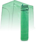 EAGLE PEAK Replacement Cover for 9x4 Portable Lean-to Greenhouse, 2 Roll-Up Zipper Entry Doors and 1 Large Roll-Up Side Window (Frame Not Included), Green