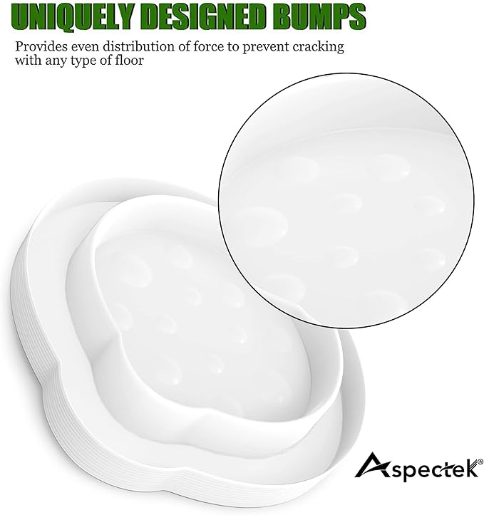 ASPECTEK Bed Bug Detector and Interceptor - Safe, Eco-Friendly Bug Trap for Monitoring and Prevention, Effective Bed Bug Traps for Home Use, Pack of 4, White