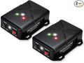 Ultrasonic Rodent Repellent for Car Engine - Battery Powered Under Hood Animal Repeller with Flashing Strobe Light, Keeps Rats and Mice Away from Vehicle, Automobile, Truck, Garage, Attic, Pack of 2