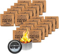 City Bonfires Portable Fire Pit - Mini Fire Pit, Table Top Firepit, No Wood, No Embers, 3-5 Hours of Burn Time - Food Safe for Smores - Lightweight, Emergency Heat, Camping Stove (24-Pack)