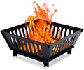 Fire Pits for Outside 17 Inch Collapsible Portable Plug Fire Pit for Camping Travel Picnic Bonfire Backyard Patio Garden Bon Fire Foldable Firepits for Outdoor Wood Burning with Storage Bag