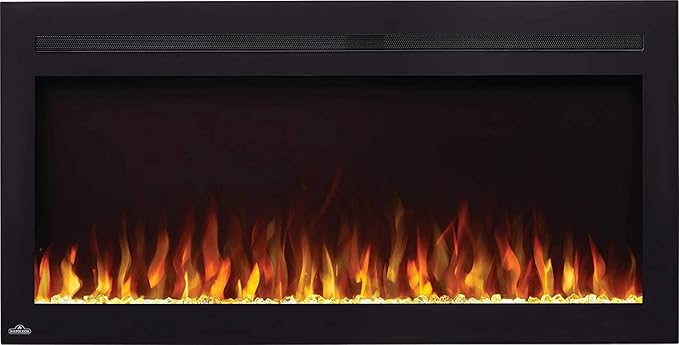 Napoleon Purview 42 inch Wall Mount Electric Fireplace - Black, NEFL42HI