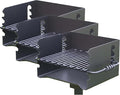Pilot Rock 3 Pack Charcoal Grill, Park Style BBQ Camping Grill with Swivel, CBP-135