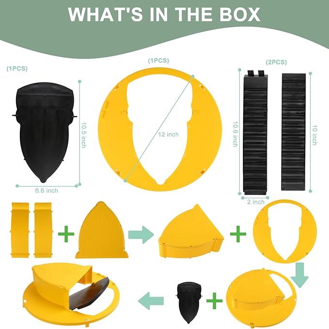 1Pack Mouse Trap Bucket- 5 Gallon Bucket Lid Mouse Rat Trap - Automatic Reset Flip and Slide Mouse Trap - Humane Mouse Rat Traps for Indoor Outdoor Use - Reusable