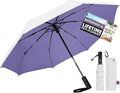 UV Travel Umbrella for Sun Protection & Rain, Compact Windproof Folding, Refined craftsmanship, Auto Open/Close, 43" Canopy with color coating, UPF 100+ UV Blocking, TSA Approved