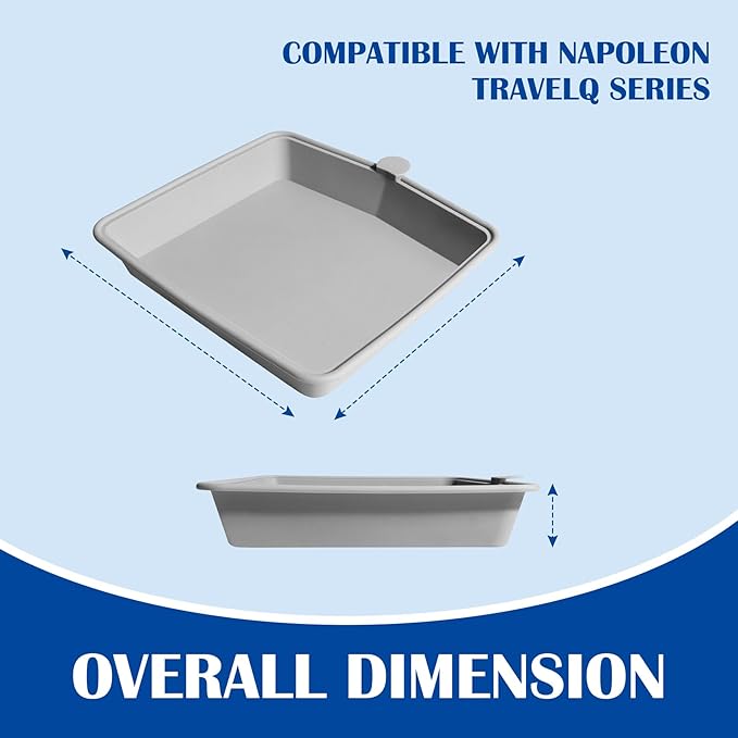 62006 Silicone Grease Cup Liners for Napoleon TravelQ 285 Sreies Napoleon TravelQ PRO285-BK Q285X-RD-1-A PRO285X-BK TQ285-BL-1 TQ240-BL Grill Accessories, Napoleon 285 2 Burner Grease Catcher, 2PCS