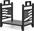 INNO STAGE Firewood Log Rack, Iron Wood Lumber Storage Holder for Fireplace, Heavy Duty Log Storage Bin for Firepit Stove Accessories Indoor - Perfect Construction - No Any Screw to Install