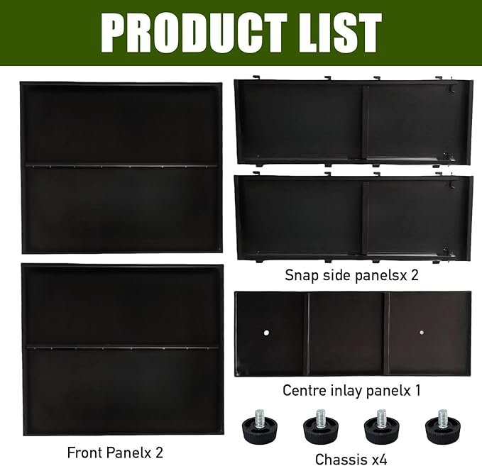 Metal Tall Rectangular Planter,38" L x 13" W x 30" H Black Outdoor Planter with Drainage Holes and Adjustable Balancing Feet for Plants, Flowers, Gardens