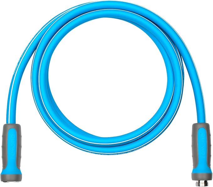 Fevone Garden Hose 12 ft., Lightweight Hybrid Water Hose, Flexible and Durable, Leak-Free Connections