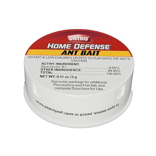 Ortho Home Defense Ant Bait Traps, Outdoor & Indoor Ant Killer, 10 Metal Stations with 4 Food-Based Attractants, Child-Resistant Design, Formulated with Abamectin B1, Ready-to-Use Bait Station