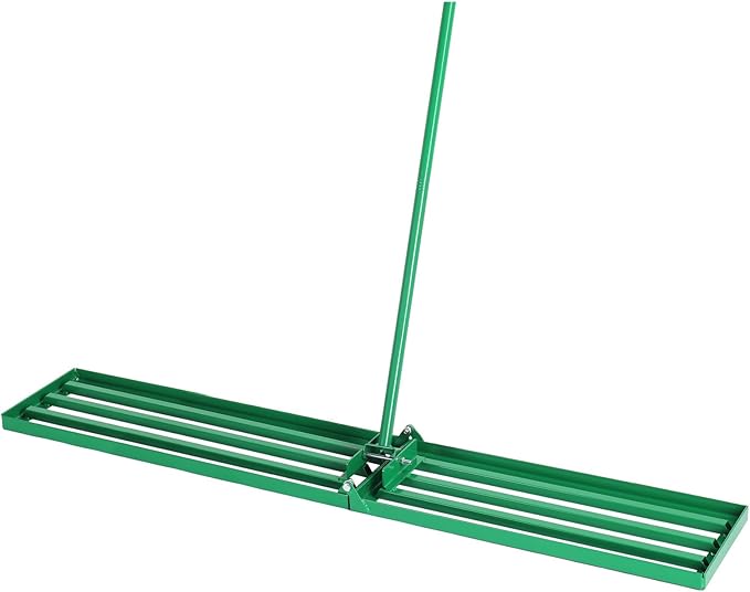 Outvita Lawn Leveling Rake 48"x10", Level Lawn Tool with Adjustable Handle, Yard Leveling Rake, Landscape Rakes for Garden, Backyard, Golf Course, Farm, Pasture
