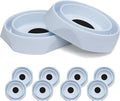 Bed Bug Interceptors Traps | Insect Trap, Monitor, and Detector for Bed Legs with Anti Skid Pads Included (White - 8 Pcs)
