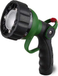 Garden Hose Nozzle Thumb Control Heavy Duty Metal Water Nozzle with Adjustable Watering Patterns High Pressure Hose Nozzle Sprayer, Pefect for Car Washing and Pets Showering