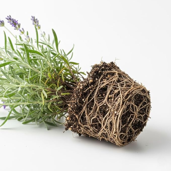 4 Mix Lavender Plants Live Outdoor Indoor, Cold Hardy Fragrant Perennial Herb for Garden and Landscape, 4-8 Inch Tall