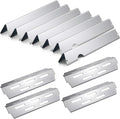 RuiTEERS Grill Flavorizer Bars Heat Deflectors BBQ Gas Grill Replacement Parts for Weber Genesis II E-410, S-410, LX E-440, S-440, Weber 66041, 66033, 66796, 17" Stainless Steel Grill Heat Plate