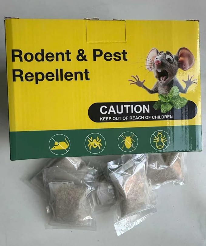 15PCS Mice Repellent Pouches, Natural Ingredients, Safe for Kids and Pets