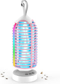 Bug Zapper Outdoor, Mosquito Zapper Indoor Electric Fly Zapper Rechargeable Mosquito Killer with Color Changing LED Lights, Auto On/Off, 4000mAh Fly Trap for Home Backyard, Patio, Camping