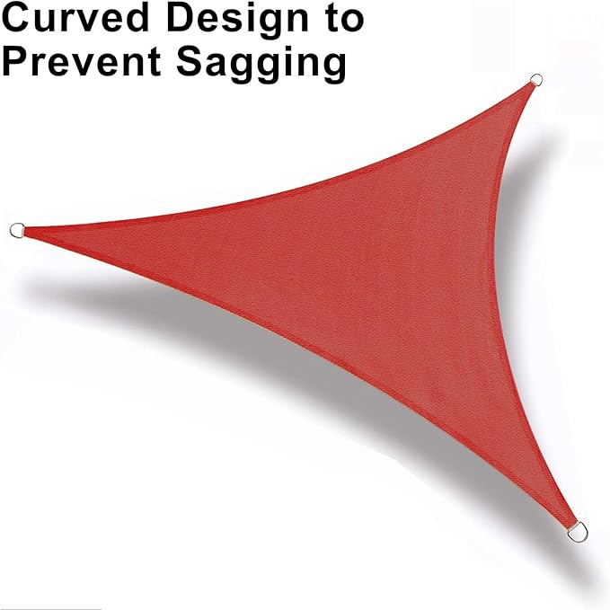 LOVE STORY Custom Size 7'x10'x12.2' Terra Red Sun Shade Sail Right Triangle Sunhsade Fabric Awning Canopy for Patio Backyard Carport Pergola (Customized)