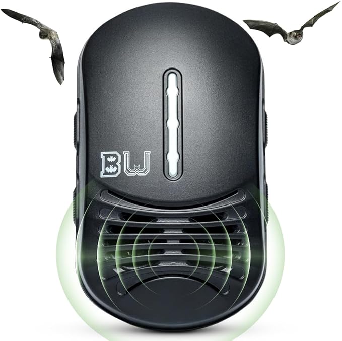 BugWomp-BEU Bat Expulsion Unit – Dynamic Ultrasonic Bat Repellent (Midnight Black Edition)