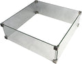 All Fire Table Pit Wind Screens and Stainless Steel Buner Lid from ELEMENTI | ELEMENTI Plus and MODENO (Wind Screens, Square 22" WS - 004)