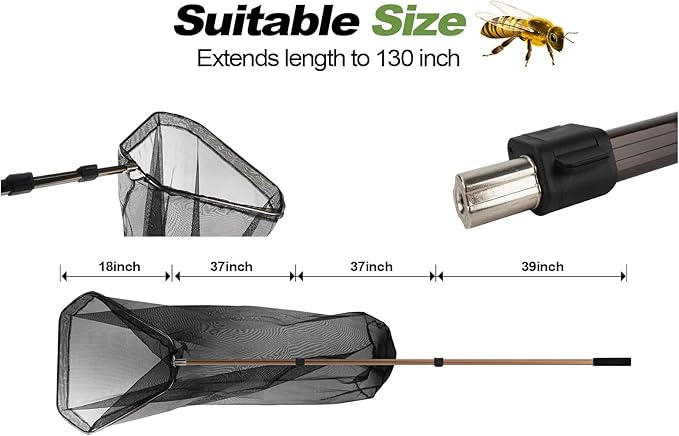 Wasps Hornets Yellow Jacket Nest Remove Scraper Killer Cleaning Tool Net Work with Bee Trap Bag Stick Board