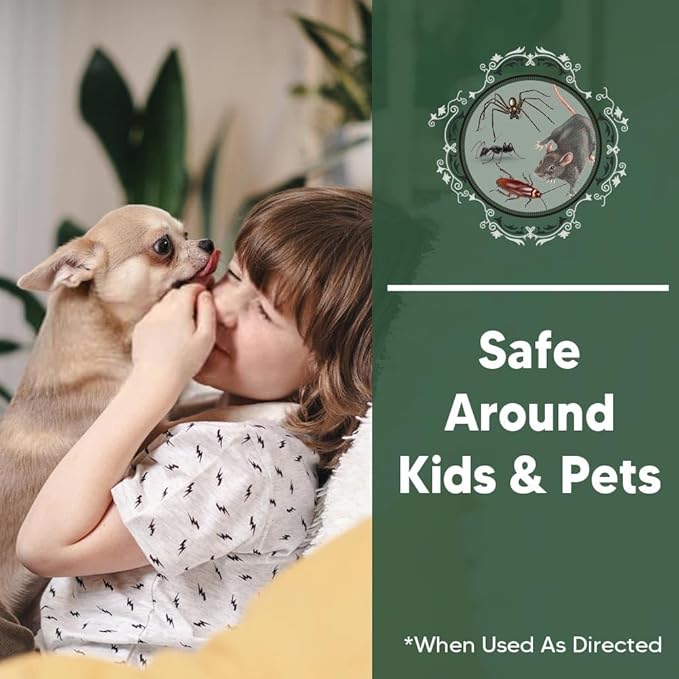 Pest Repellent, Rodent Repellent for Indoor/Outdoor, Peppermint Repel Mice/Rat/Pest/Roach/Spider/Ant from Nesting in Car/RV/Garage/Shed/House, Safe for Kids and Pets - 8P