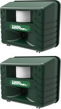 ASPECTEK Includes AC Adapter, Extension Cord Pest Repeller Yard Sentinel 2 Pack Outdoor Ultrasonic Animal Control, Green, Sound Frequency:15 kHz -18 kHz