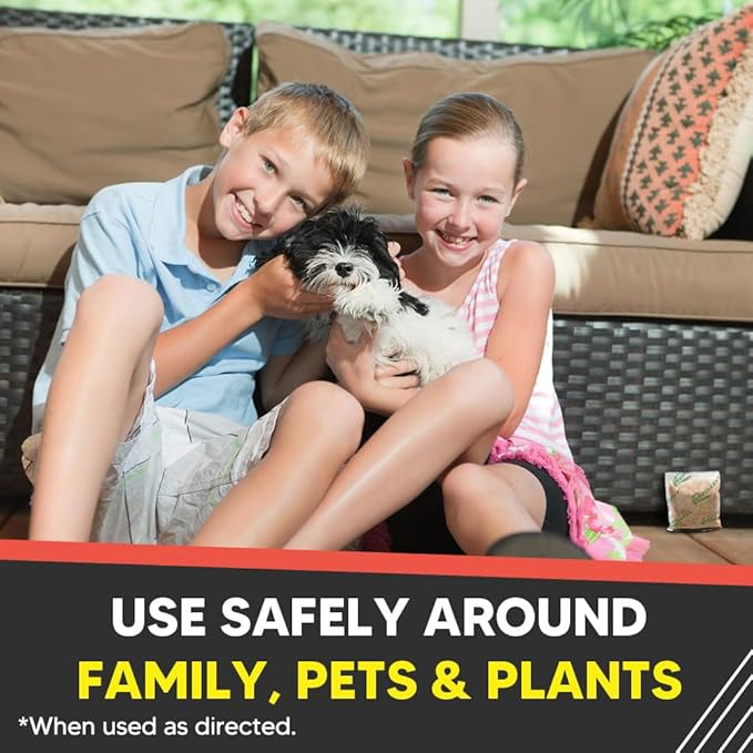 Bug and Tick Repellent, Bug Repellents Outdoor, Tick Deterrent for Yard, Spider Repellant, Roach Repellent Indoor, Repel Ants, Fleas, Spiders, Silverfish & Other Pest-8 Pouches