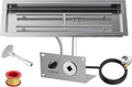 Skyflame 30 x 10 Inch Rectangular Fire Pit Pan Kit, Stainless Steel Drop-in Pan and Burner, Come with Spark Ignition and Propane Hose, Indoor/Outdoor Fire Pit, Fire Table DIY Decorative