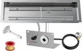 Skyflame 36 x 12 Inch Rectangular Fire Pit Pan Kit, Stainless Steel Drop-in Fire Pit Pan and Burner, Come with Spark Ignition and Propane Hose, Indoor/Outdoor Fire Table DIY Decorative