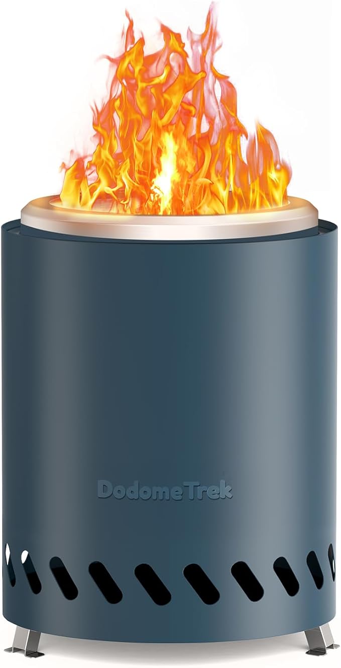 Tabel Top Fire Pit Mini, Portable Firepit Outdoor, 7 Inch Tabletop Firepit Blue