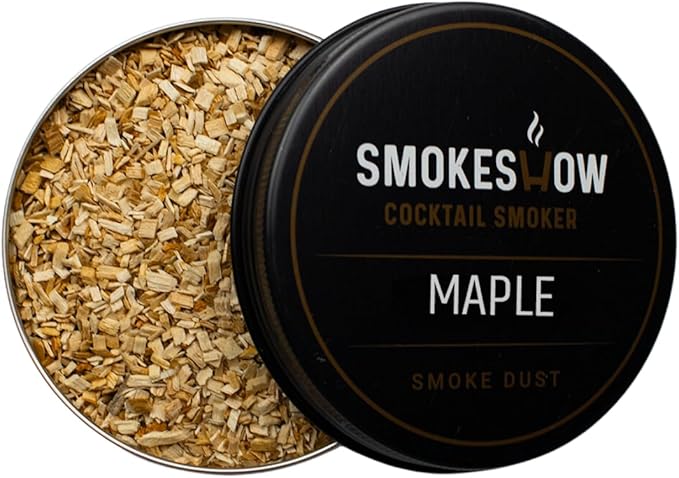 Wood Chips for Cocktail Smoker 4 oz tin. Add Flavors to Your Smoked Drinks (Maple)