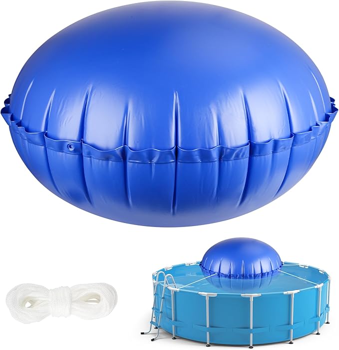 COCHIE 5' x 5' Pool Pillows for Above Ground Pools, Ultra-Thick Cold-Resistant Pool Air Pillow, Winter Closing PVC Ice Equalizer Air Pillows Covers with Rope for Winterizing Support Pools